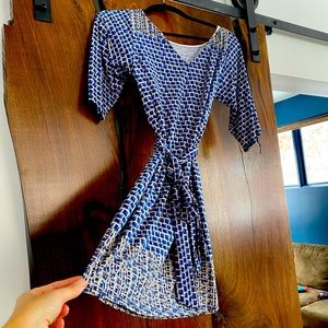 Small rayon wrap dress